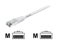 equip - Patch-Kabel - RJ-45 (M) zu RJ-45 (M) - 2 m - FTP - CAT 6a - geformt - Rot