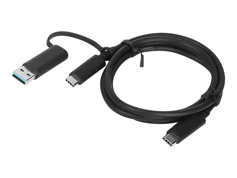 Lenovo - USB-Kabel - 24 pin USB-C (M) zu 24 pin USB-C (M) - 20 V - 5 A - 1 m - Schwarz Lenovo - USB-Kabel - 24 pin USB-C (M) zu 24 pin USB-C (M) - 20 V - 5 A - 1 m - Schwarz