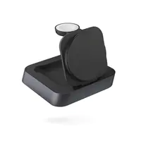 ZENS Nightstand Charger Pro 2 - Kabelloses Ladegerät + AC-Netzteil - 20 Watt - Apple Fast Charge (kabelloses Laden (15 W), kabelloses Laden (5W)) - Schwarz