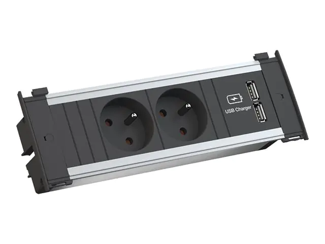 Bachmann Kapsa S - 2 m - Indoor - Typ E - Aluminium - Kunststoff - Aluminium - Schwarz - 2 A