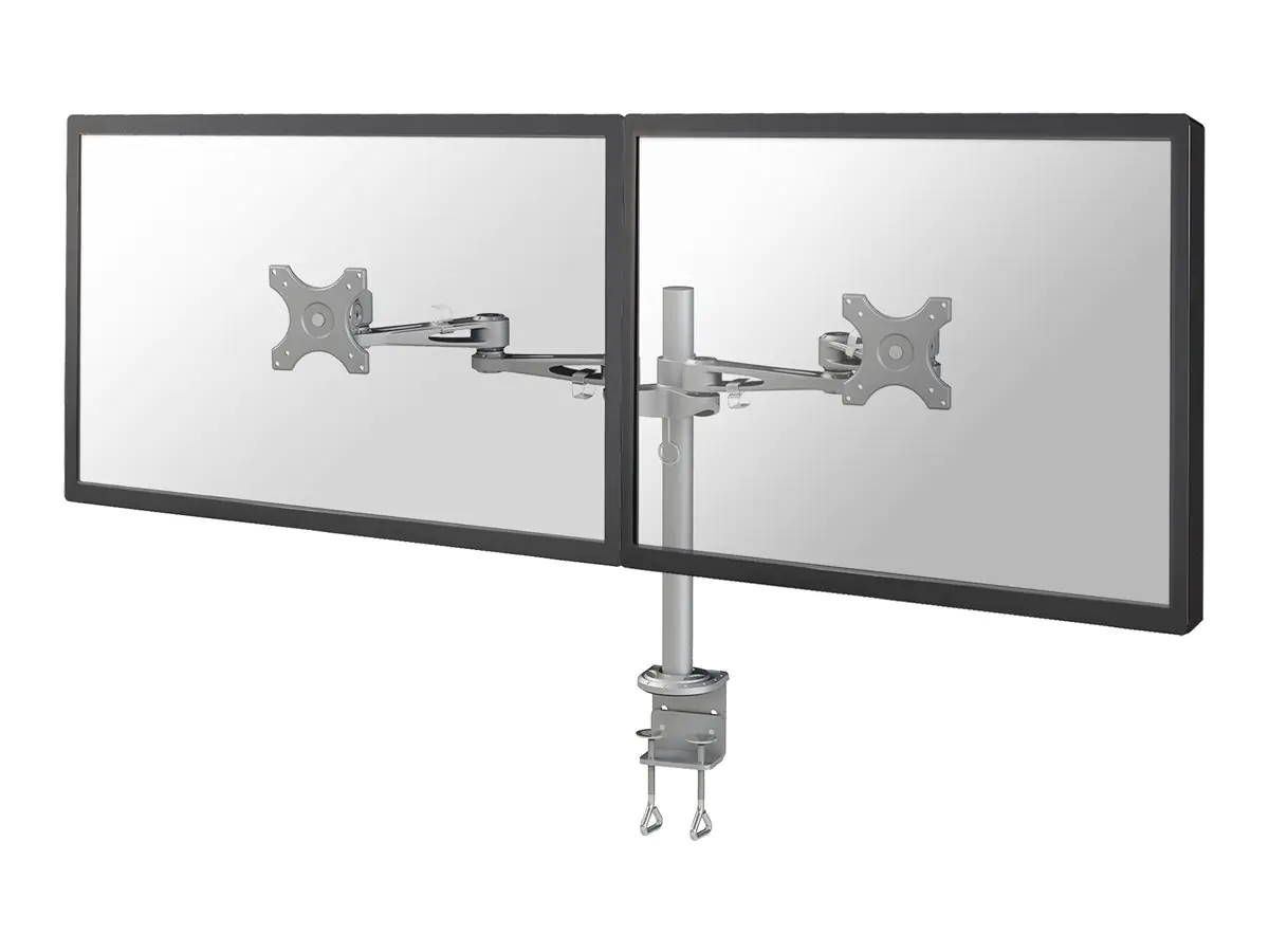 Neomounts FPMA-D935D - Befestigungskit - Voll beweglich - für 2 LCD-Displays - Silber - Bildschirmgröße: 25.4-68.6 cm (10"-27")