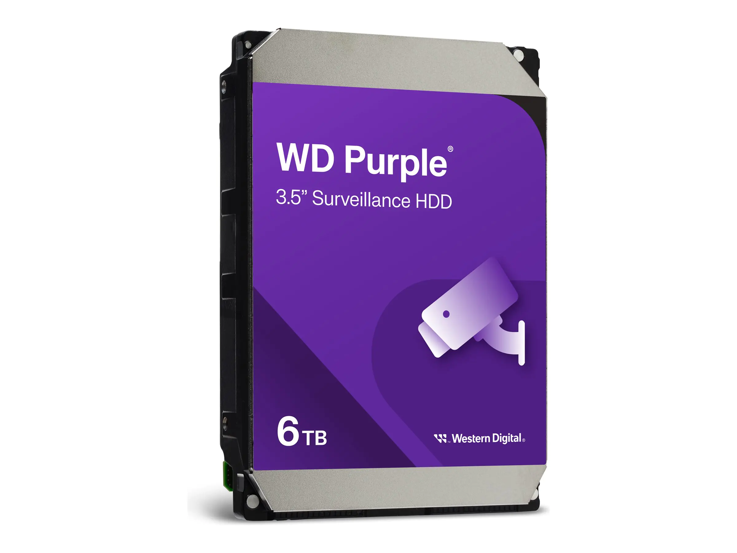WD Purple WD64PURZ - Festplatte - 6 TB - Überwachung - intern - 3.5" (8.9 cm) - SATA 6Gb/s - 5400 rpm - Puffer: 256 MB