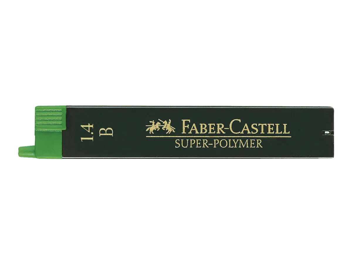 FABER-CASTELL Super-Polymer - Bleistiftmine - Superpolymer - B - 1.4 mm (Packung mit 6) 121411
