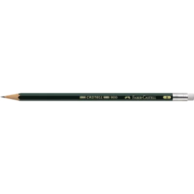 Faber-Castell Bleistift CASTELL 9000 119201 B dunkelgrün Faber-Castell Bleistift CASTELL 9000 119201 B dunkelgrün