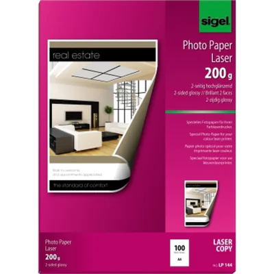 SIGEL Fotopapier LP144 DIN A4 für Farb-Laser/-Kopierer DIN A4 SIGEL Fotopapier LP144 DIN A4 für Farb-Laser/-Kopierer DIN A4