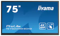 Iiyama ProLite TE7504MIS-B3AG - 190 cm (75") Diagonalklasse (189.3 cm (74.5") sichtbar) LCD-Display mit LED-Hintergrundbeleuchtung - interaktive Digital Signage - mit Touchscreen - Android - 4K UHD (2160p) 3840 x 2160 - Direct LED - Schwarz, Matte