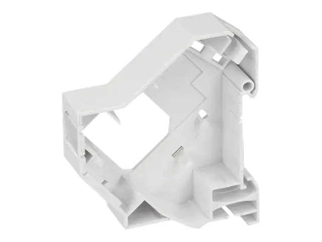 Delock - Modularer Einsatz für DIN-Schiene-Halterung - Schiene montierbar - weiß - 1 Anschluss