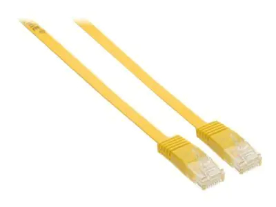 InLine - Patch-Kabel - RJ-45 (M) zu RJ-45 (M) - 7 m - UTP - CAT 6 - geformt - Gelb