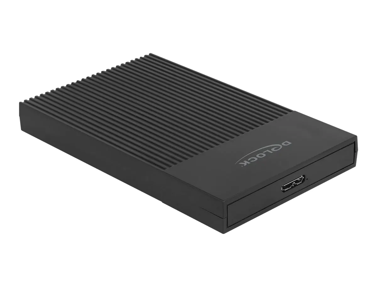 Delock - Speichergehäuse - 2.5" (6.4 cm) - SATA 6Gb/s - USB 3.2 (Gen 1) - Schwarz