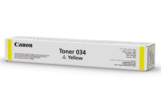 Canon 034 - Gelb - Original - Tonerpatrone - für ImageCLASS MF810Cdn, MF820Cdn; imageRUNNER C1225, C1225iF Canon 034 - Gelb - Original - Tonerpatrone - für ImageCLASS MF810Cdn, MF820Cdn; imageRUNNER C1225, C1225iF