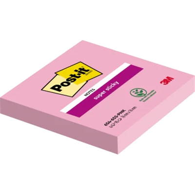 Post-it Haftnotiz Super Sticky 654-6SS-PNK 76x76mm 90Bl. pink Post-it Haftnotiz Super Sticky 654-6SS-PNK 76x76mm 90Bl. pink