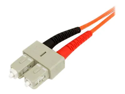StarTech 1m Fiber Optic Cable - Multimode Duplex 62.5/125 - LSZH - LC/SC - OM1 - LC to SC Fiber Patch Cable (FIBLCSC1)