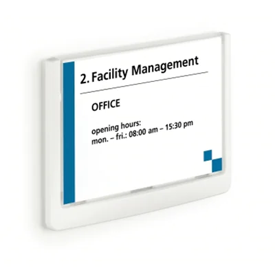DURABLE Türschild Click SIGN 486102 149x105,5mm weiß DURABLE Türschild Click SIGN 486102 149x105,5mm weiß