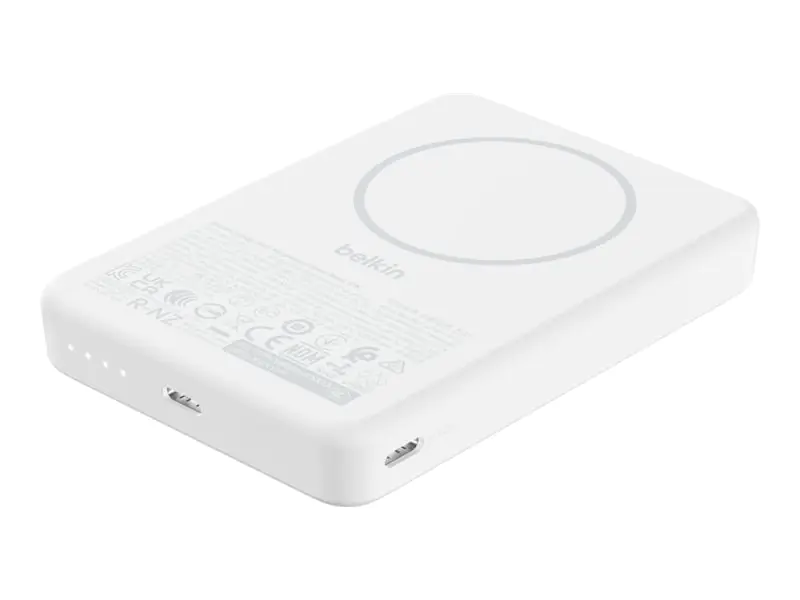 Belkin BoostCharge - Powerbank - dünn - 10000 mAh - 7.5 watt - Fast Charge - 2 Ausgabeanschlussstellen (USB-C) BPD015HQWH