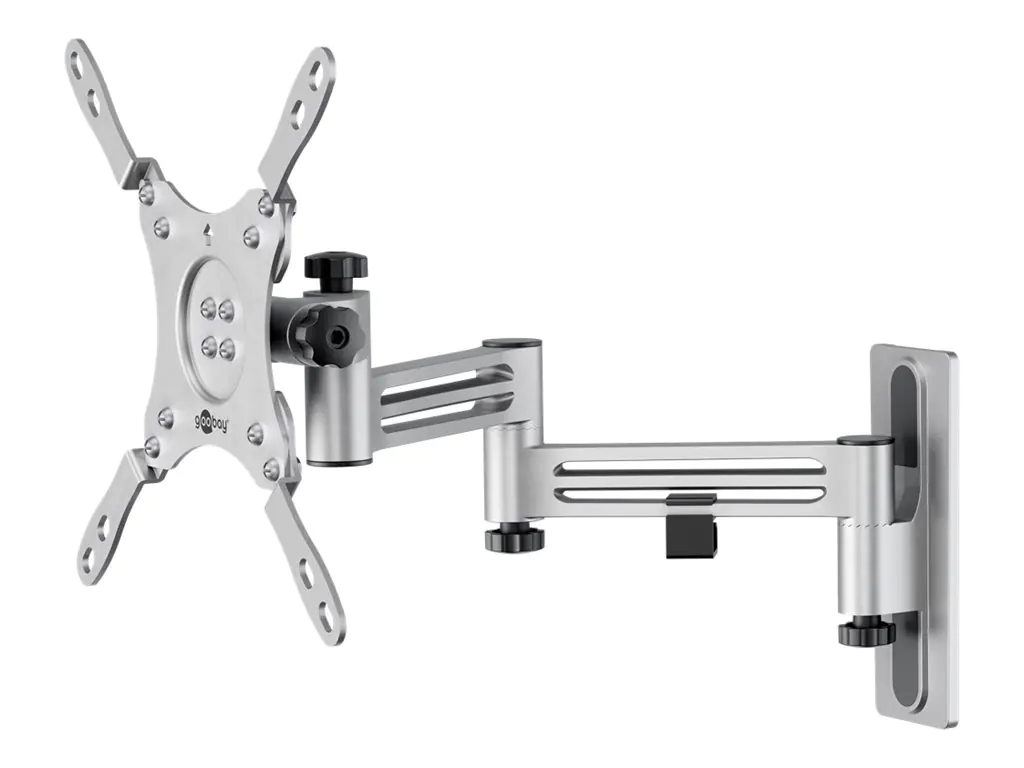 Goobay TV-Wandhalterung Caravan FULLMOTIOM M silber 380mm - Netzteil