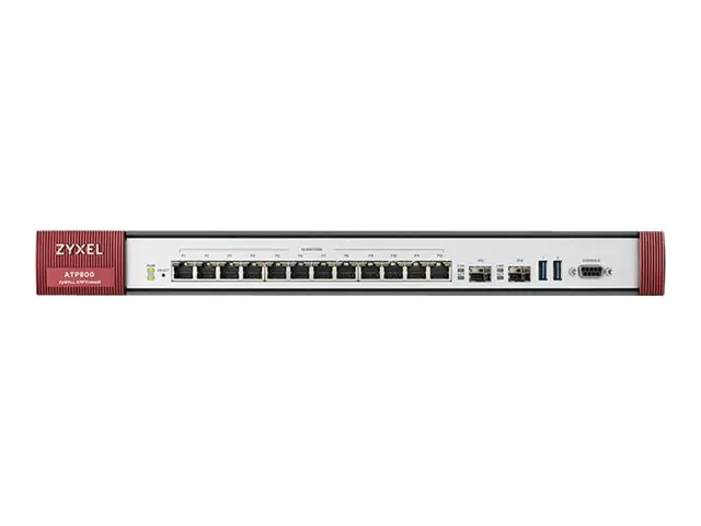 Zyxel ZyWALL ATP800 - Sicherheitsgerät - 12 Anschlüsse - 1GbE - H.323, SIP - 1U - Cloud-verwaltet - Rack-montierbar
