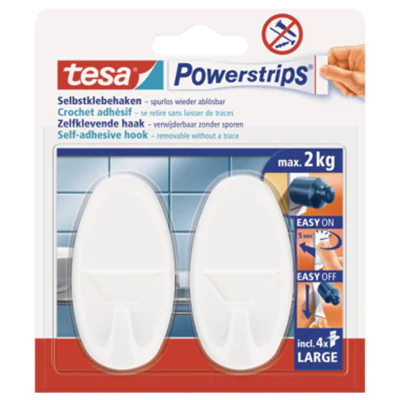 tesa Klebehaken Powerstrips 58013-00049 oval ws 2 St./Pack. tesa Klebehaken Powerstrips 58013-00049 oval ws 2 St./Pack.