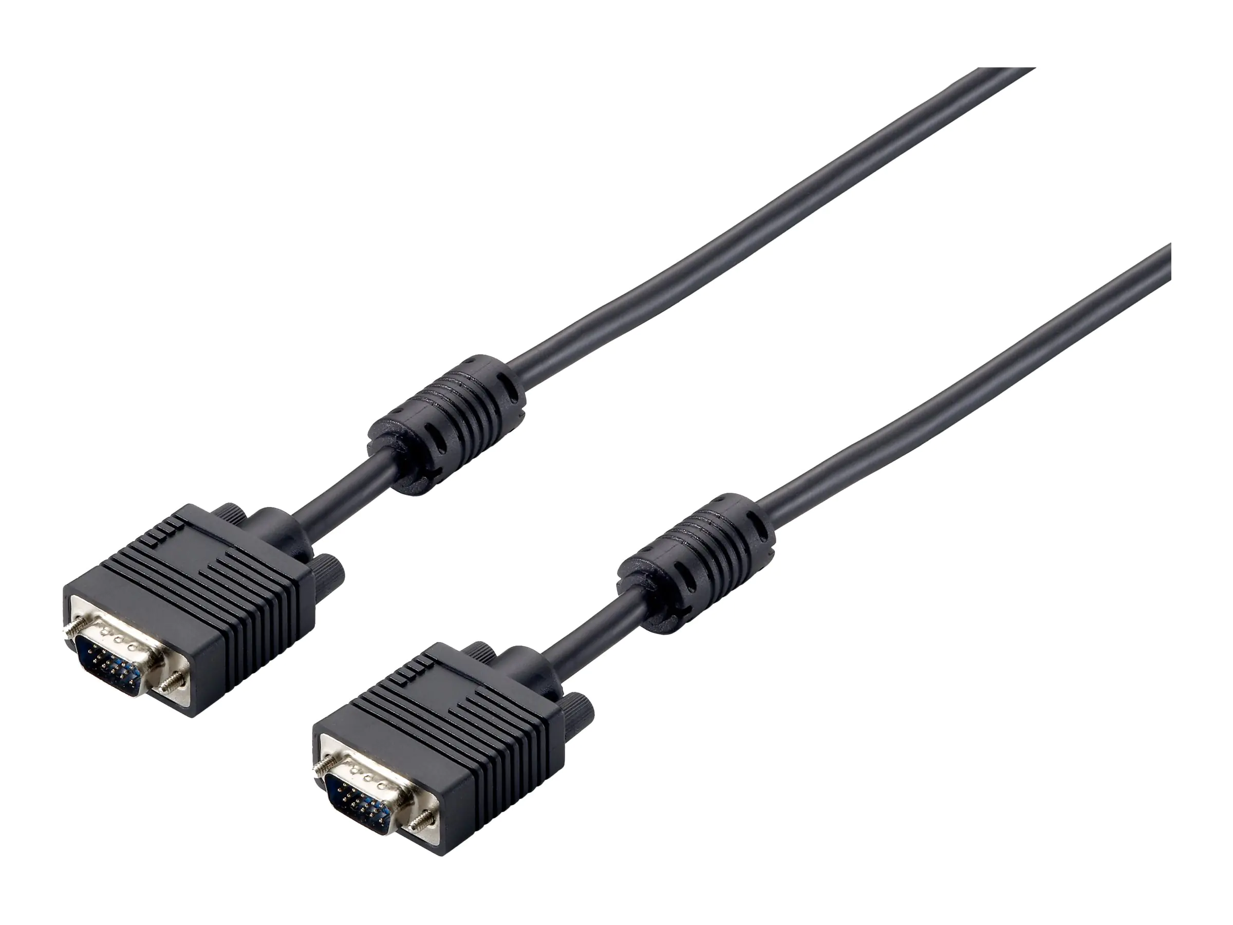 Equip Life - VGA-Kabel - HD-15 (VGA) (M) zu HD-15 (VGA) (M) - 15 m - Daumenschrauben - Schwarz