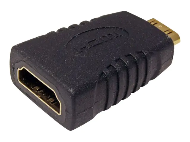 Roline - HDMI-Adapter - 19 pin mini HDMI Type C männlich zu HDMI weiblich - Schwarz