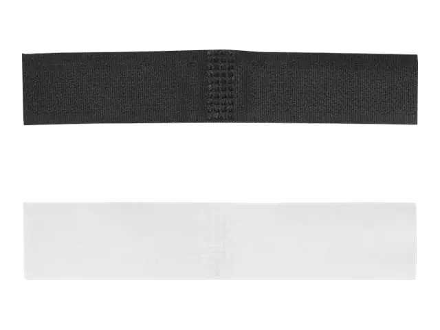 Delock - Kabelhalter - selbstklebend, L 110 mm x W 20 mm - 11 cm - Schwarz (Packung mit 10)