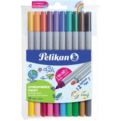 Pelikan Colorella twin C304 20 Farben 2 Strichbreiten Pa=10St Pelikan Colorella twin C304 20 Farben 2 Strichbreiten Pa=10St