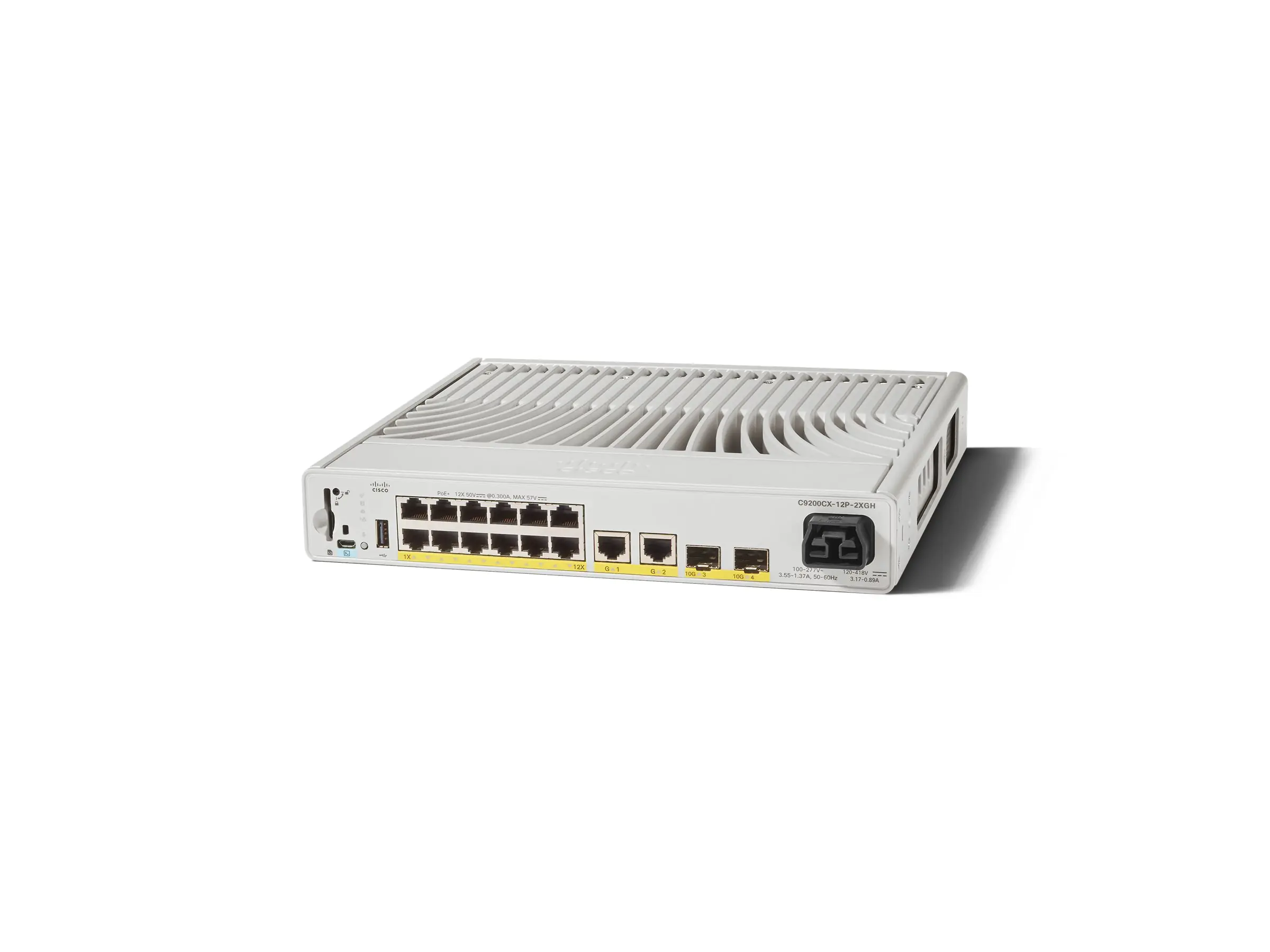 Cisco Catalyst 9200CX - Network Essentials - Switch - kompakt - L3 - managed - 12 x 10/100/1000 (PoE+) C9200CX-12P-2XGH-E