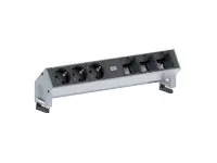 Bachmann DESK 2 - Steckdosenleiste - Eingabe, Eingang GST18 - Ausgangsanschlüsse: 3 - 20 cm - Deutschland - Schwarz, rostfreier Edelstahl Bachmann DESK 2 - Steckdosenleiste - Eingabe, Eingang GST18 - Ausgangsanschlüsse: 3 - 20 cm - Deutschland - Schwarz, rostfreier Edelstahl