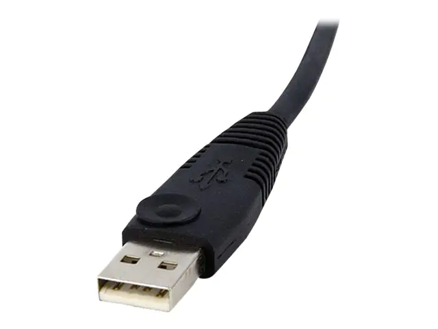 StarTech 4,5 m 4-in-1 USB Dual Link DVI-D KVM-Switchkabel mit Audio und Mikrofon - Tastatur- / Video- / Maus- / Audio-Kabel - USB, mini-phone stereo 3.5 mm, DVI-D (M) zu mini-phone stereo 3.5 mm, USB Typ B, DVI-D (M) - 4.6 m - Schwarz - für P/N: SV231DVIU