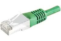 Dexlan - Patch-Kabel - RJ-45 (M) zu RJ-45 (M) - 3 m - SFTP - CAT 6a - geformt, verseilt - grün