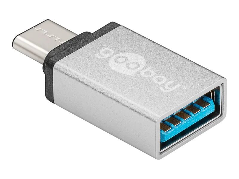 goobay - USB-Adapter - USB-C (M) bis USB Typ A (W) - USB 3.0 - Silber goobay - USB-Adapter - USB-C (M) bis USB Typ A (W) - USB 3.0 - Silber