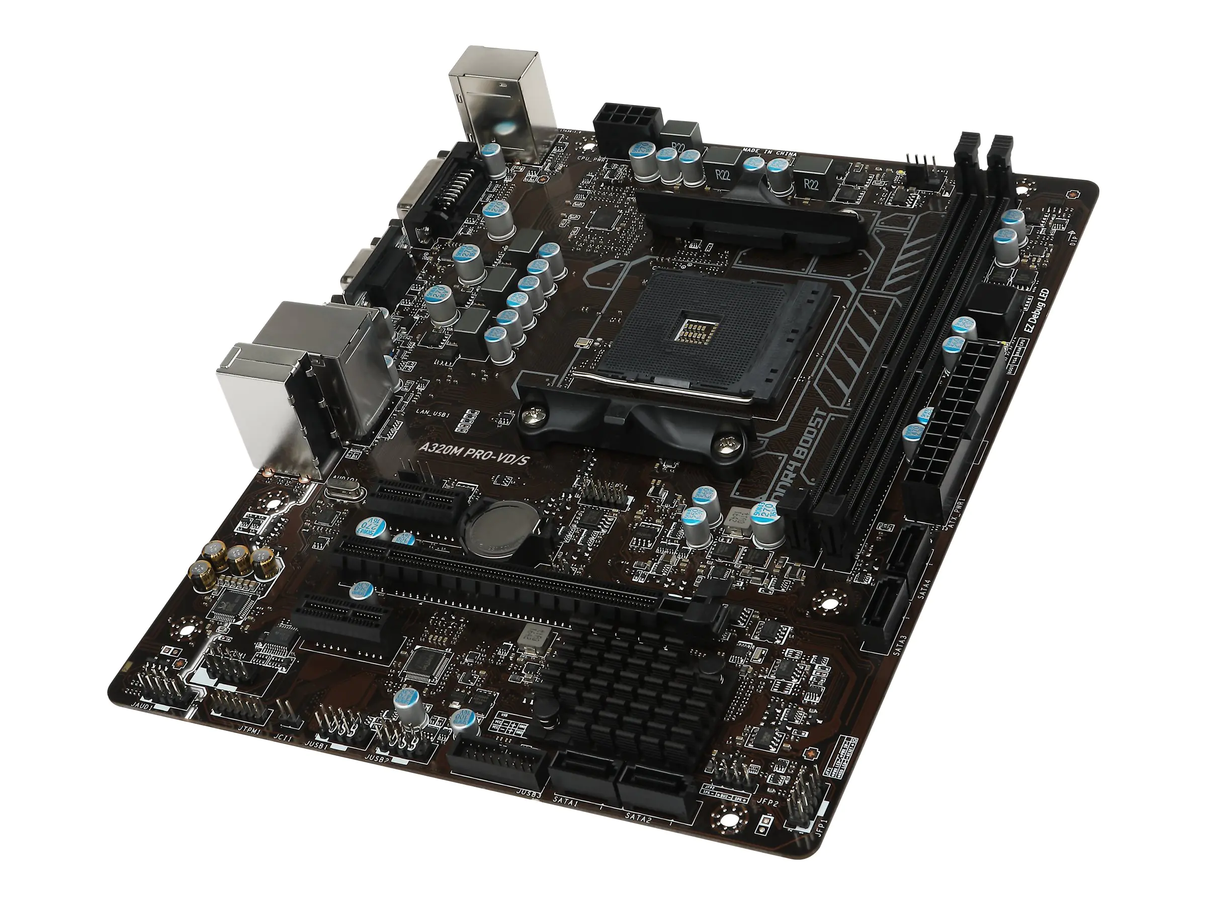 MSI A320M PRO-VD/S - Motherboard - micro ATX - Socket AM4 - AMD A320 Chipsatz - USB 3.1 Gen 1 -