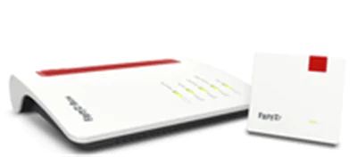 FRITZ! Mesh Set 7530 AX + 1200 AX, Rot, Weiß, Intern, Mesh-System, Dual-Band (2,4 GHz/5 GHz), Wi-Fi 6 (802.11ax), 2400 Mbit/s 20003049