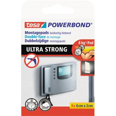 tesa Klebepad Powerbond Ultra Strong 55790-00001 9 St./Pack. tesa Klebepad Powerbond Ultra Strong 55790-00001 9 St./Pack.