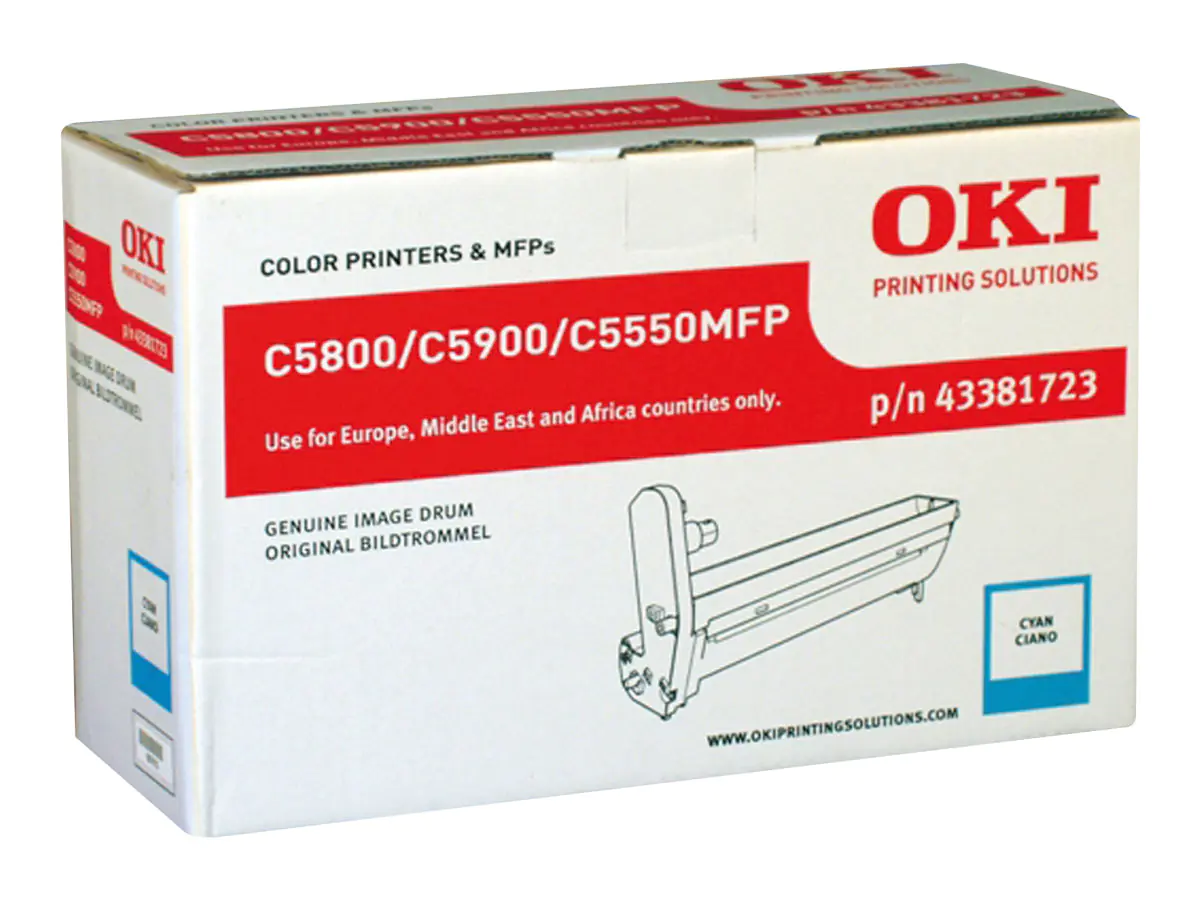 OKI - Cyan - Original - Trommeleinheit - für C5550 MFP, 5800dn, 5800Ldn, 5800n, 5900cdtn, 5900dn, 5900dtn, 5900n