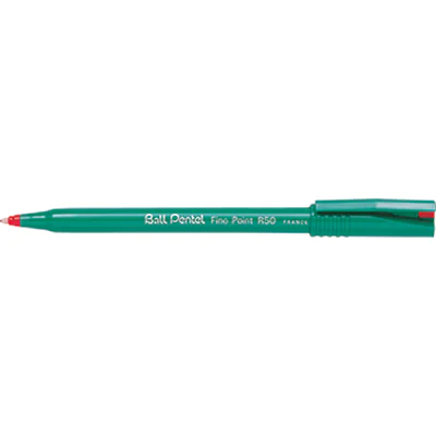 Pentel Tintenroller Ball R50-B 0,4mm Kappenmodell rot Pentel Tintenroller Ball R50-B 0,4mm Kappenmodell rot