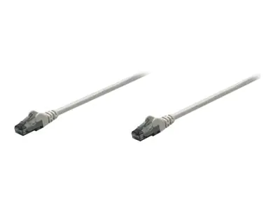 Intellinet Network Patch Cable, Cat6, 1m, Grey, CCA, U/UTP, PVC, RJ45, Gold Plated Contacts, Snagless, Booted, Lifetime Warranty, Polybag - Patch-Kabel - RJ-45 (M) zu RJ-45 (M) - 1 m - UTP - CAT 6 - geformt, ohne Haken - Grau