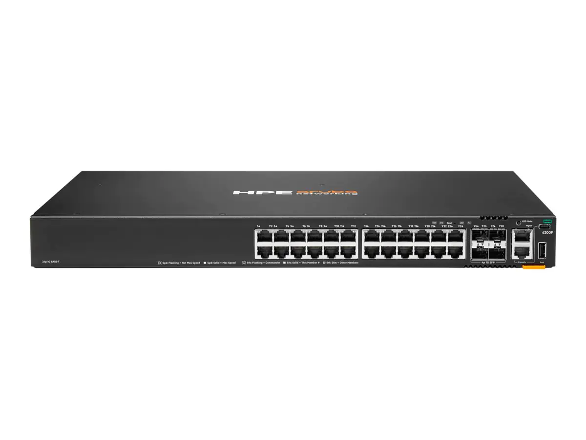 HPE Aruba Networking CX 6200F 24G 4SFP TAA Switch S0G13AR