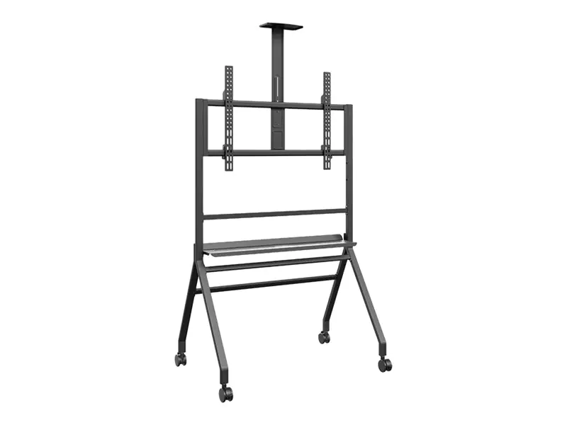 Hagor BrackIT Stand Scandio - Wagen - für Flachbildschirm - Schwarz - Bildschirmgröße: 140-218 cm (55"-86")