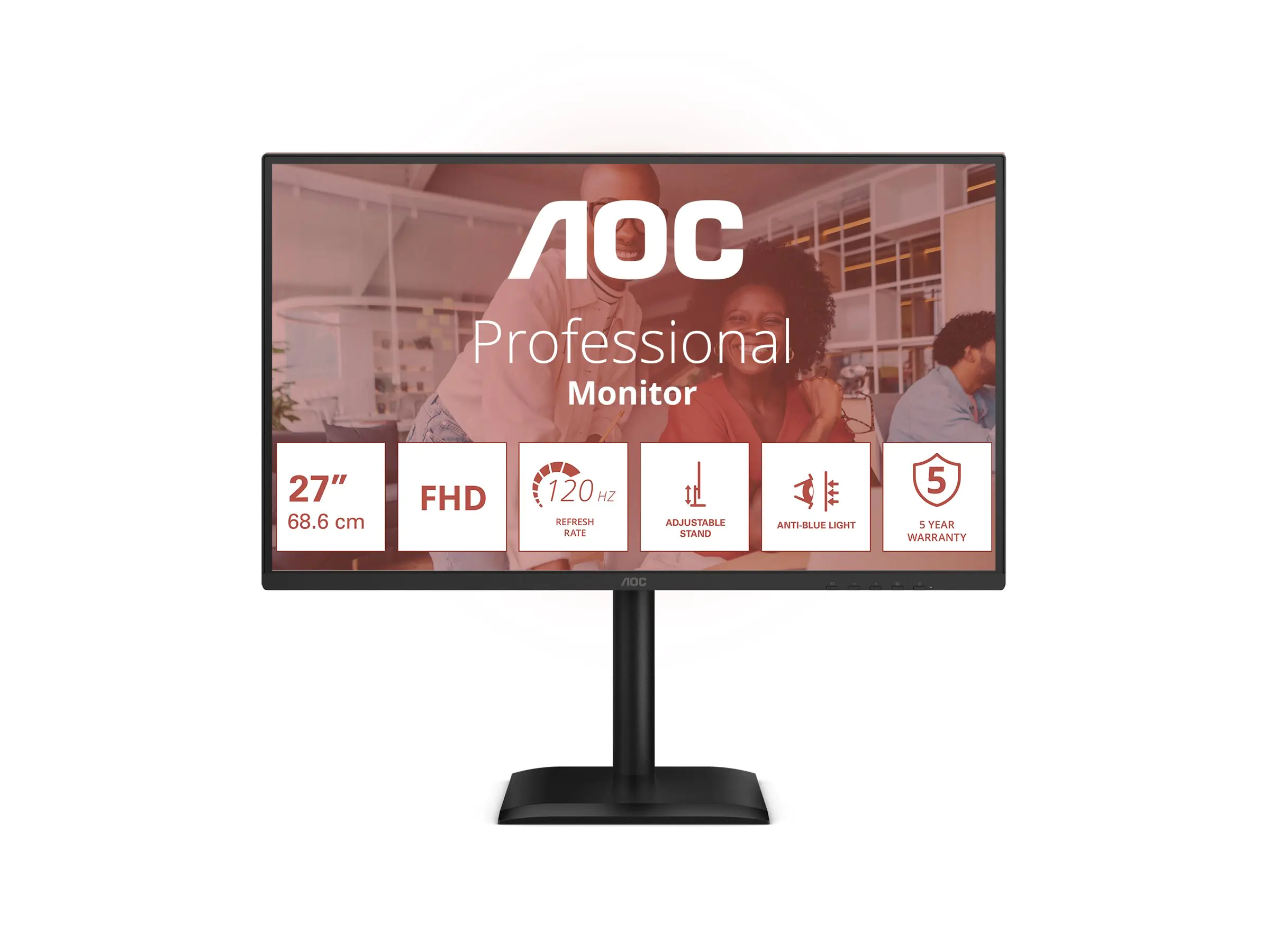 AOC 27E4U - LED-Monitor - 68.6 cm (27") - 1920 x 1080 Full HD (1080p)
