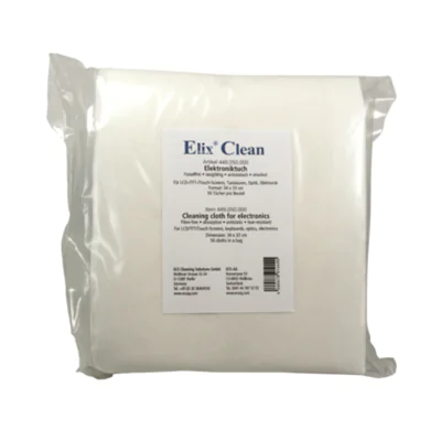 Elix Reinigungstuch ElixClean LCD-/TFT-/Touch-Screens, Tastaturen, Optik, Elektronik trocken 50 St./Pack. Elix Reinigungstuch ElixClean LCD-/TFT-/Touch-Screens, Tastaturen, Optik, Elektronik trocken 50 St./Pack.
