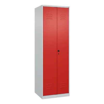 C+P Putzmittelschrank Classic PLUS 600 x 1.850 x 500 mm (B x H x T) Stahl Farbe der Front: verkehrsrot Farbe des Korpus: lichtgrau C+P Putzmittelschrank Classic PLUS 600 x 1.850 x 500 mm (B x H x T) Stahl Farbe der Front: verkehrsrot Farbe des Korpus: lichtgrau
