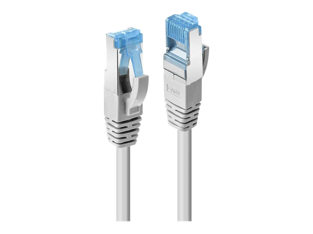 Lindy - Patch-Kabel - RJ-45 (M) zu RJ-45 (M) - 15 m - 6.2 mm - SFTP, PiMF - CAT 6a - ohne Haken - Grau