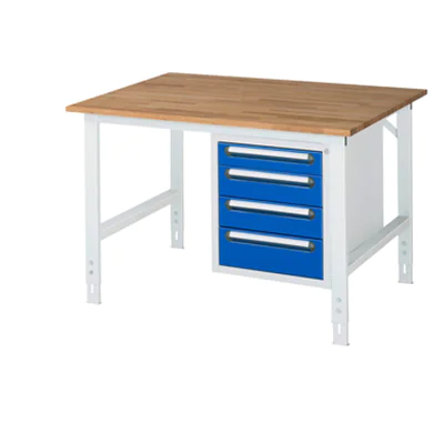 RAU Arbeitstisch Tom 1.250 x 910-1.230 x 1.000 mm (B x H x T)