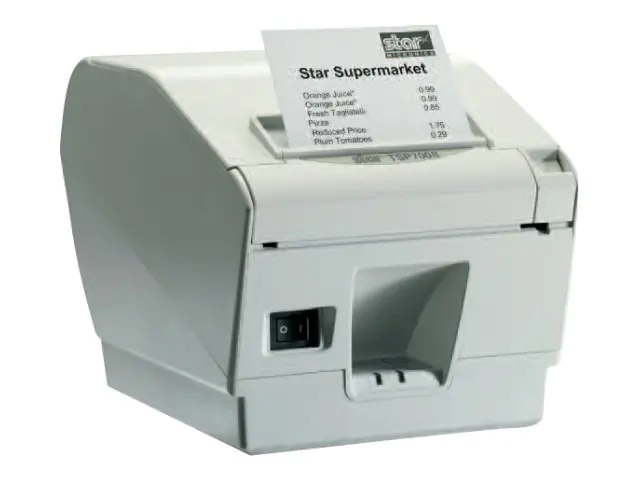 Star TSP 743IID-24 - Belegdrucker - zweifarbig (monochrom) - Thermodirekt - Roll (8,3 cm) - 203 dpi - bis zu 250 mm/Sek. - Kapazität: 1 Rolle - parallel - Cutter - Putty