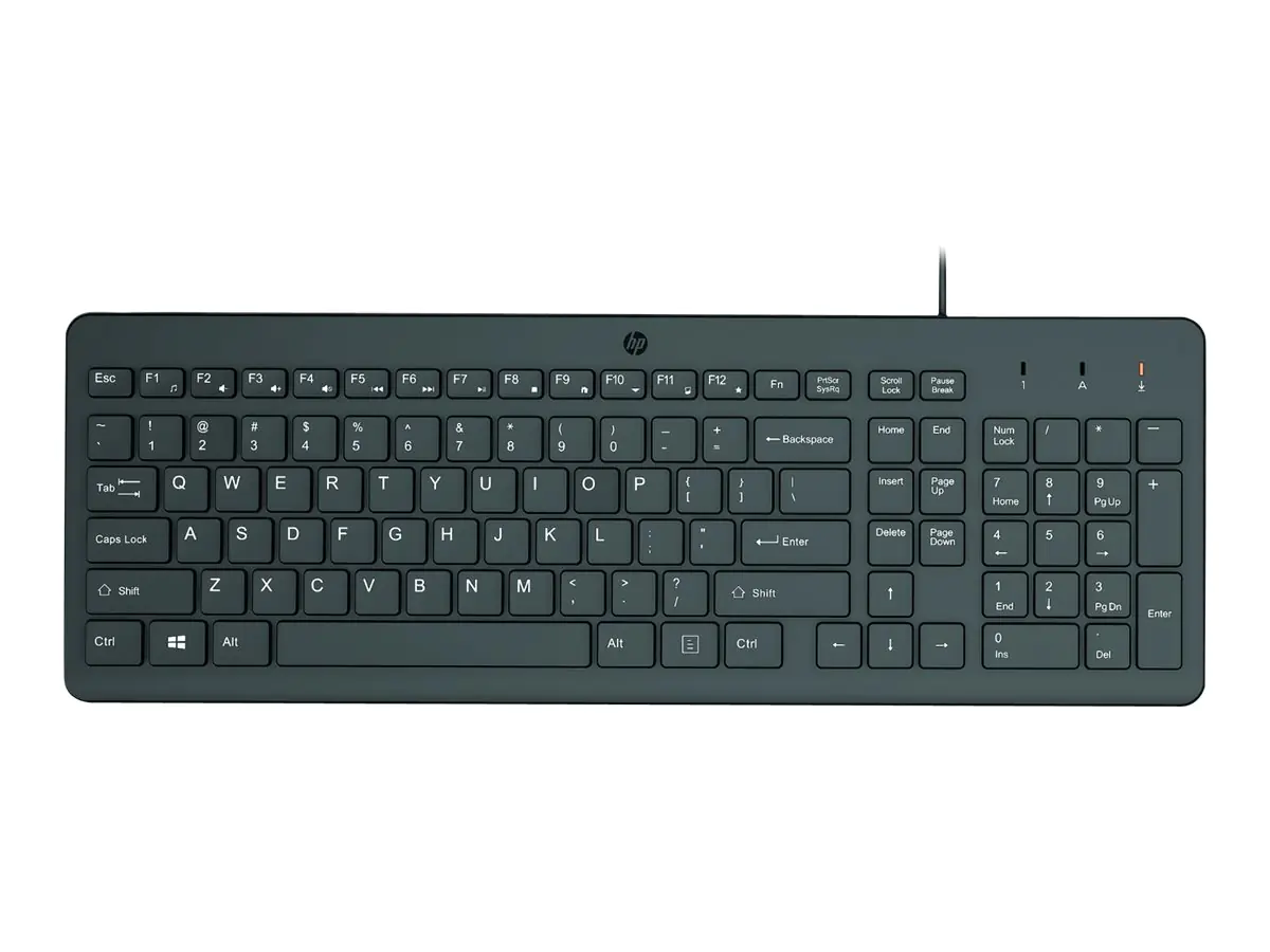 HP 150 - Tastatur - Deutsch - Schwarz - für Victus by HP Laptop 15, 16; Laptop 14, 15, 15s; Pavilion Plus Laptop 14 HP 150 - Tastatur - Deutsch - Schwarz - für Victus by HP Laptop 15, 16; Laptop 14, 15, 15s; Pavilion Plus Laptop 14