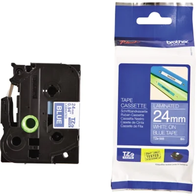 P-touch Schriftbandkassette TZE555 24mm ws auf bl P-touch Schriftbandkassette TZE555 24mm ws auf bl