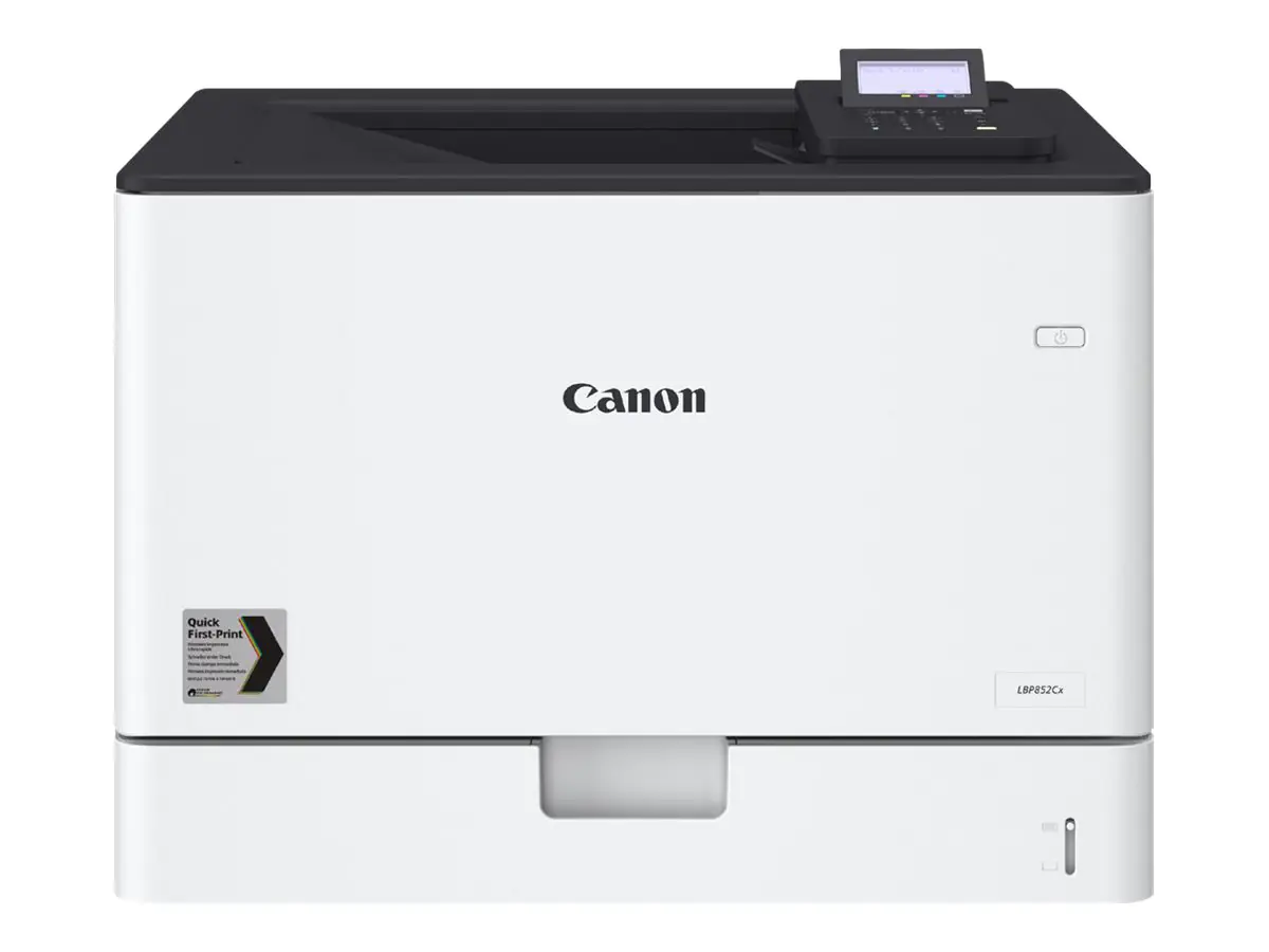 Canon i-SENSYS LBP852Cx - Drucker - Farbe - Duplex - Laser - A3/Ledger - 9600 x 600 dpi - bis zu 36 Seiten/Min. (einfarbig)/ bis zu 36 Seiten/Min. (Farbe) - Kapazität: 650 Blätter - USB 2.0, Gigabit LAN, USB-Host