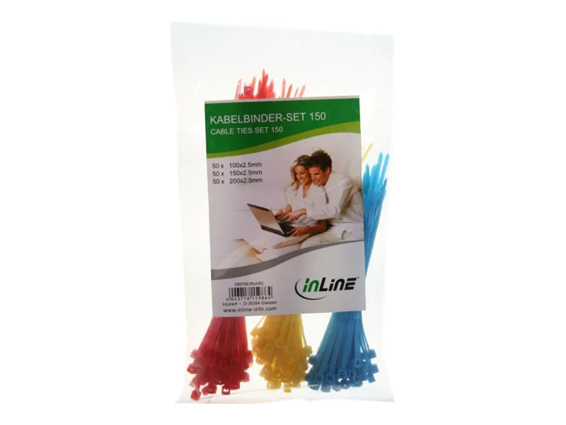 InLine Kabelbinder-Set - 150 Stück 59978E
