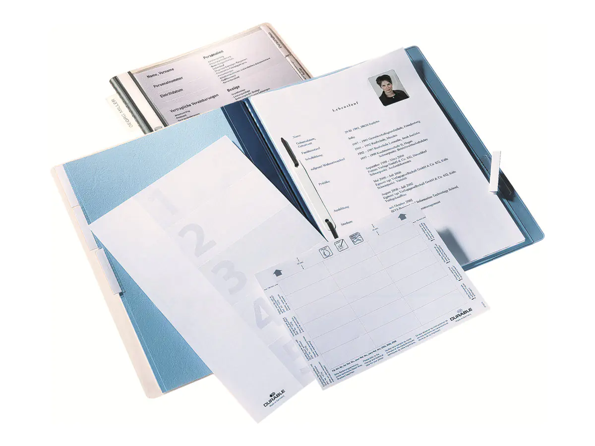 Durable Hängeregister - mit Register - blau 255506