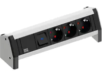 Bachmann DESK - Steckdosenleiste - Wechselstrom 230 V - Ausgangsanschlüsse: 3 - Schwarz Bachmann DESK - Steckdosenleiste - Wechselstrom 230 V - Ausgangsanschlüsse: 3 - Schwarz